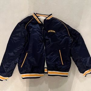 Vintage University Of Michigan Reversible Starter Jacket